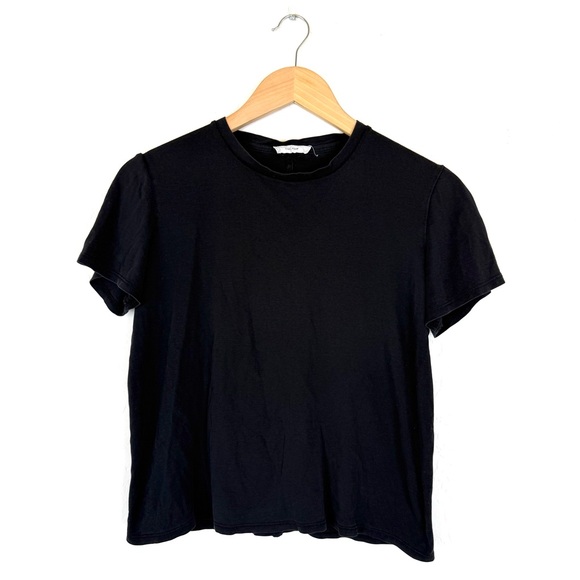 The Row Tori Organic Cotton T-Shirt in Black - Picture 4 of 8